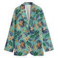 Vintage Hawaiian Aloha Pattern Print Women's Blazer