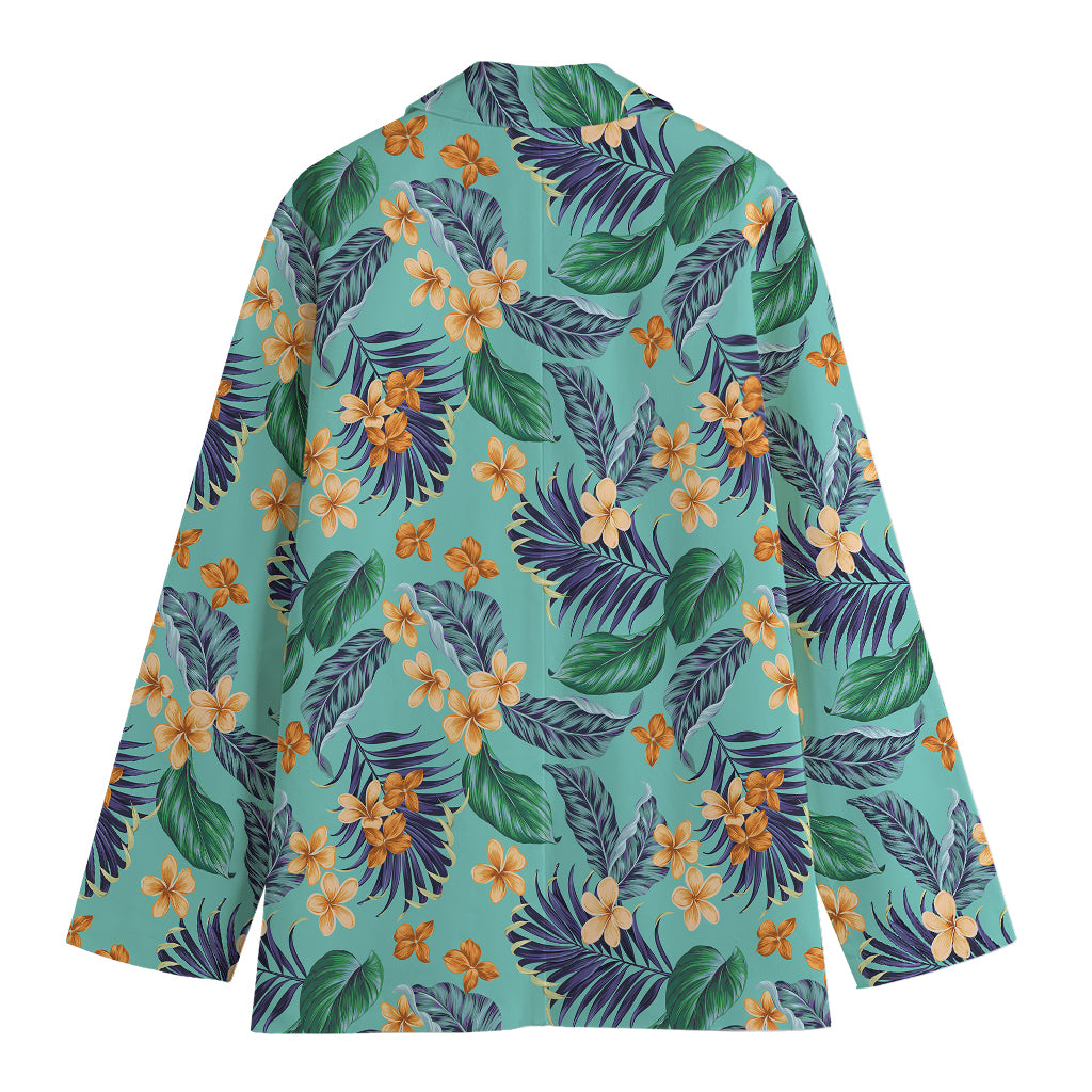 Vintage Hawaiian Aloha Pattern Print Women's Blazer