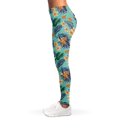 Vintage Hawaiian Aloha Pattern Print Women's Leggings