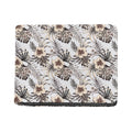 Vintage Hibiscus Plumeria Pattern Print Bifold Wallet