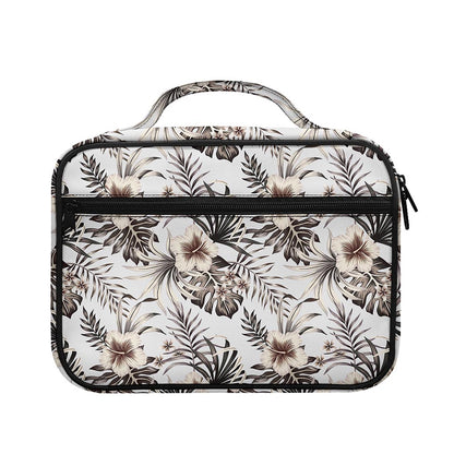 Vintage Hibiscus Plumeria Pattern Print Briefcase Bible Bag