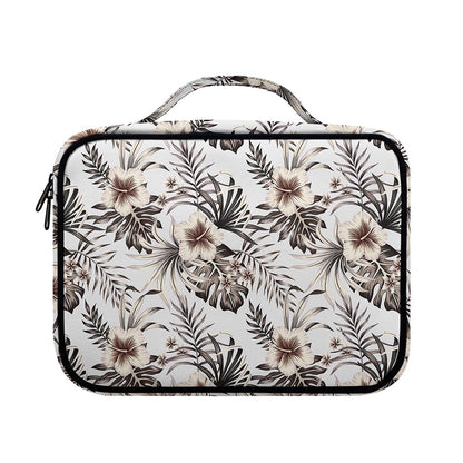 Vintage Hibiscus Plumeria Pattern Print Briefcase Bible Bag