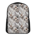 Vintage Hibiscus Plumeria Pattern Print Casual Backpack
