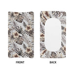 Vintage Hibiscus Plumeria Pattern Print Changing Pad Cover