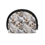 Vintage Hibiscus Plumeria Pattern Print Coin Purse