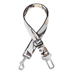 Vintage Hibiscus Plumeria Pattern Print Dog Seat Belt