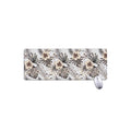 Vintage Hibiscus Plumeria Pattern Print Extended Mouse Pad