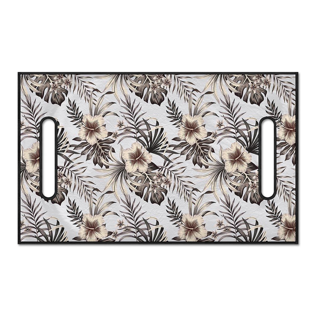 Vintage Hibiscus Plumeria Pattern Print Golf Cart Seat Cover
