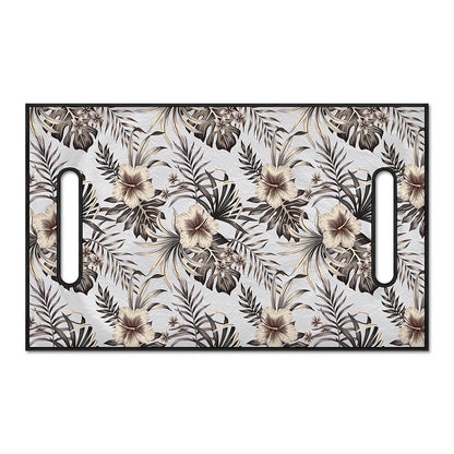 Vintage Hibiscus Plumeria Pattern Print Golf Cart Seat Cover