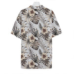 Vintage Hibiscus Plumeria Pattern Print Hawaiian Shirt