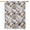 Vintage Hibiscus Plumeria Pattern Print House Flag