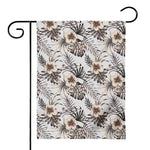 Vintage Hibiscus Plumeria Pattern Print House Flag