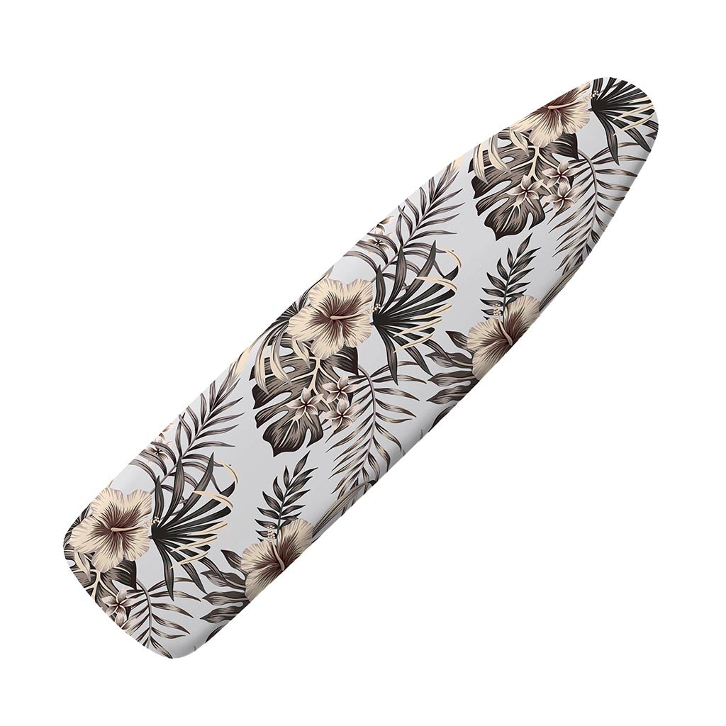 Vintage Hibiscus Plumeria Pattern Print Ironing Board Cover