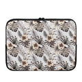 Vintage Hibiscus Plumeria Pattern Print Laptop Sleeve
