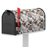 Vintage Hibiscus Plumeria Pattern Print Mailbox Cover