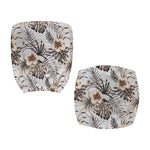 Vintage Hibiscus Plumeria Pattern Print Office Chair Cover