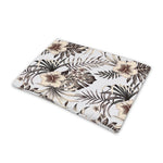 Vintage Hibiscus Plumeria Pattern Print Pet Cooling Mat Cover