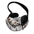 Vintage Hibiscus Plumeria Pattern Print Pet Sling Carrier