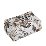 Vintage Hibiscus Plumeria Pattern Print Rectangle Tissue Box Cover