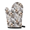 Vintage Hibiscus Plumeria Pattern Print Single Oven Mitt