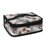 Vintage Hibiscus Plumeria Pattern Print Small Lunch Bag