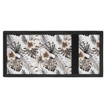 Vintage Hibiscus Plumeria Pattern Print Trifold Wallet