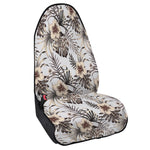 Vintage Hibiscus Plumeria Pattern Print Waterproof Car Seat Cover