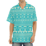 Vintage Hippie Van Pattern Print Aloha Shirt