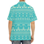 Vintage Hippie Van Pattern Print Aloha Shirt