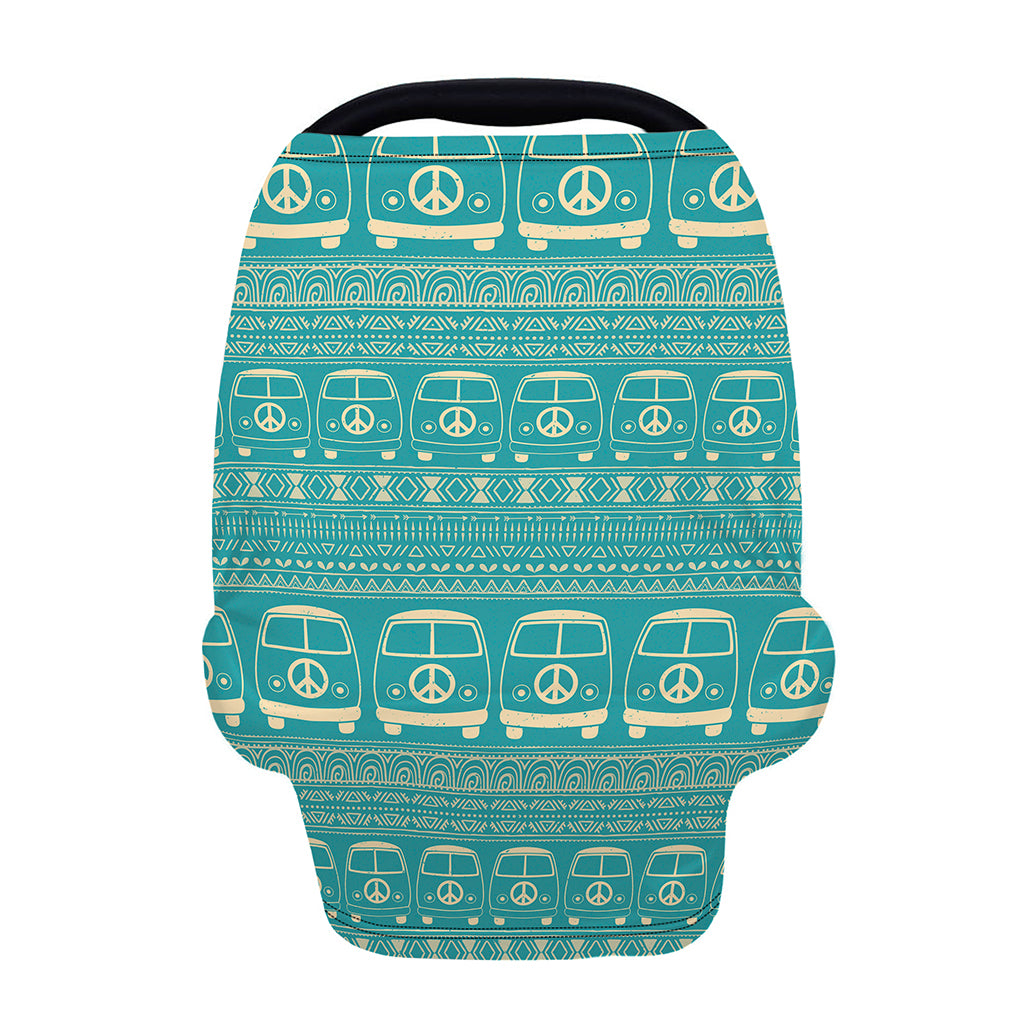 Vintage Hippie Van Pattern Print Baby Seat Cover