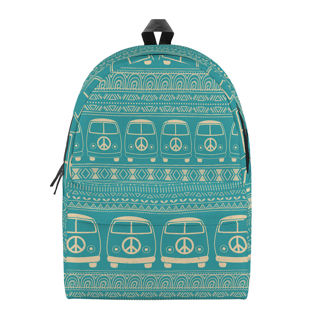 Vintage Hippie Van Pattern Print Backpack