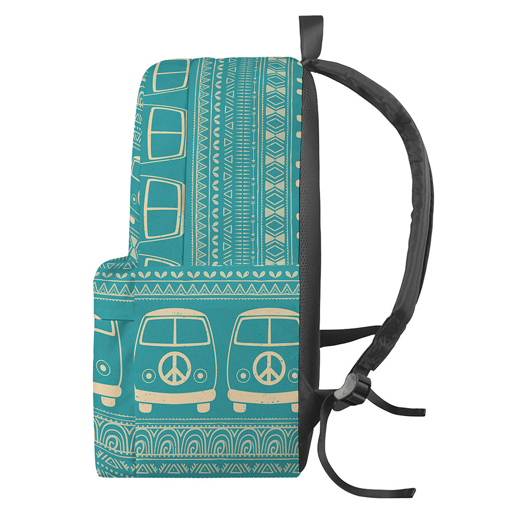 Vintage Hippie Van Pattern Print Backpack