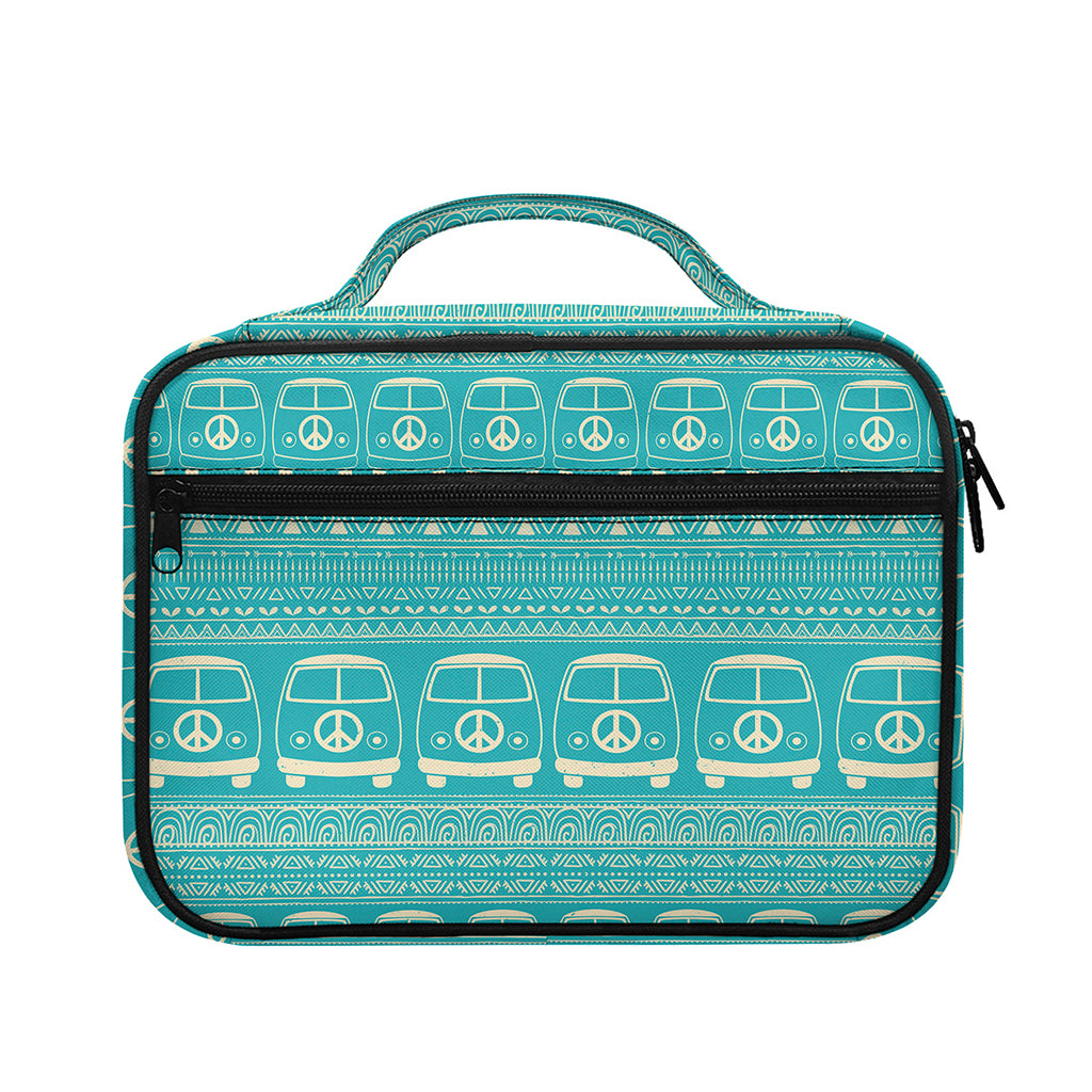 Vintage Hippie Van Pattern Print Briefcase Bible Bag