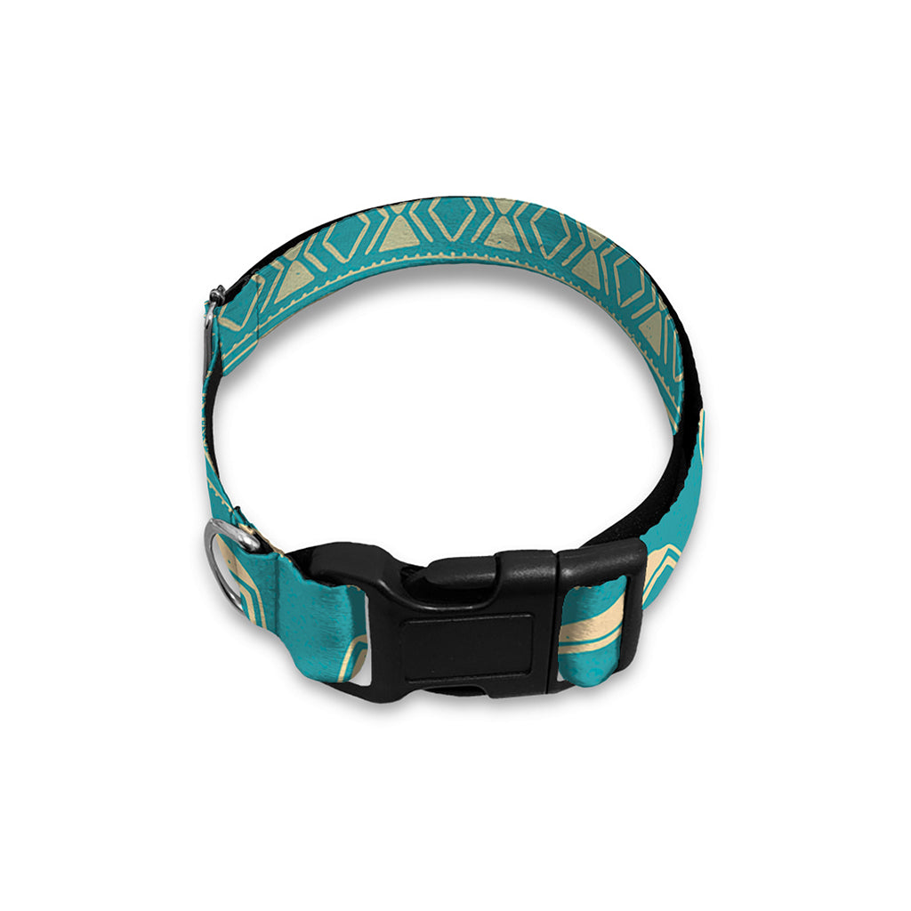 Vintage Hippie Van Pattern Print Dog Collar