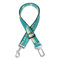 Vintage Hippie Van Pattern Print Dog Seat Belt