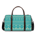 Vintage Hippie Van Pattern Print Duffel Bag