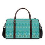 Vintage Hippie Van Pattern Print Duffle Bag