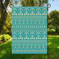 Vintage Hippie Van Pattern Print Garden Flag