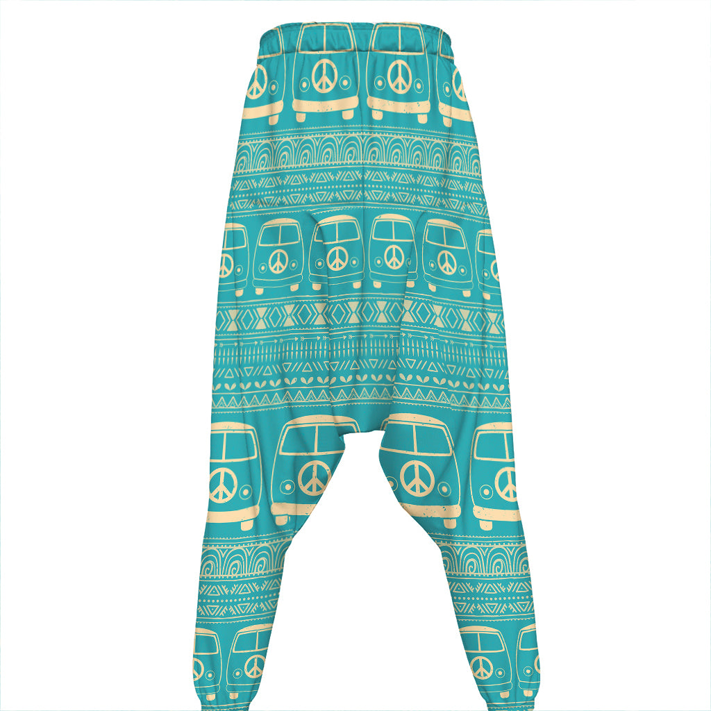 Vintage Hippie Van Pattern Print Hammer Pants