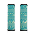 Vintage Hippie Van Pattern Print Handle Covers