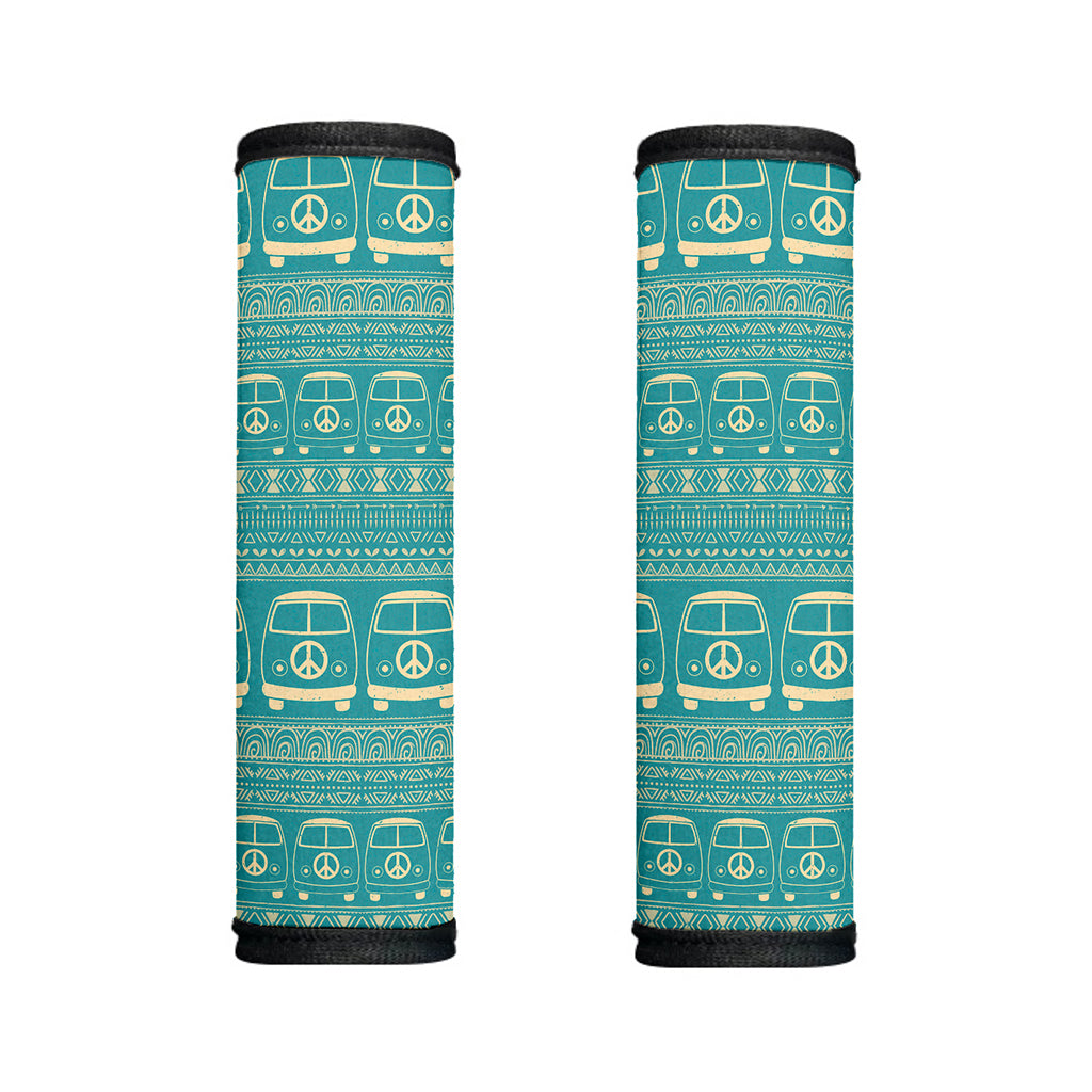 Vintage Hippie Van Pattern Print Handle Covers