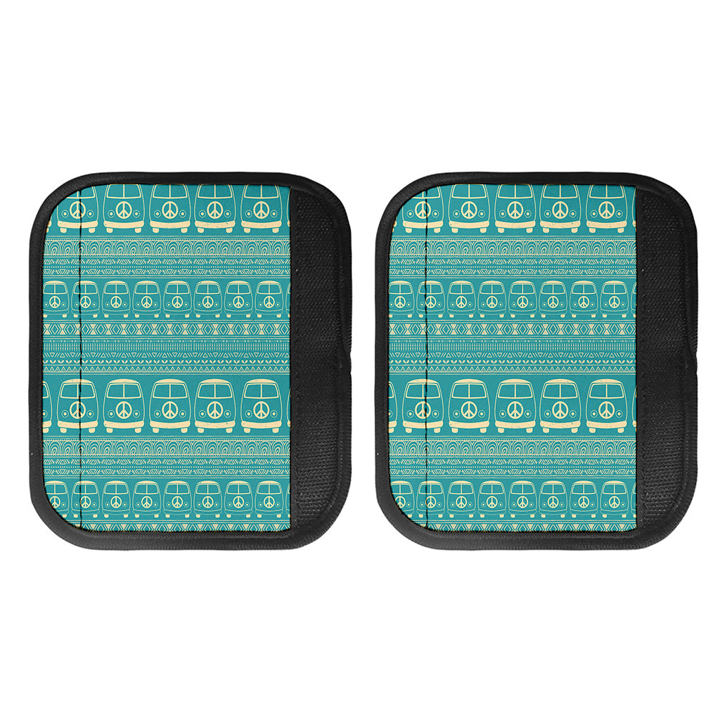 Vintage Hippie Van Pattern Print Handle Covers