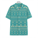 Vintage Hippie Van Pattern Print Hawaiian Shirt
