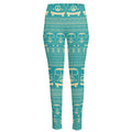 Vintage Hippie Van Pattern Print High-Waisted Pocket Leggings