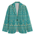 Vintage Hippie Van Pattern Print Men's Blazer
