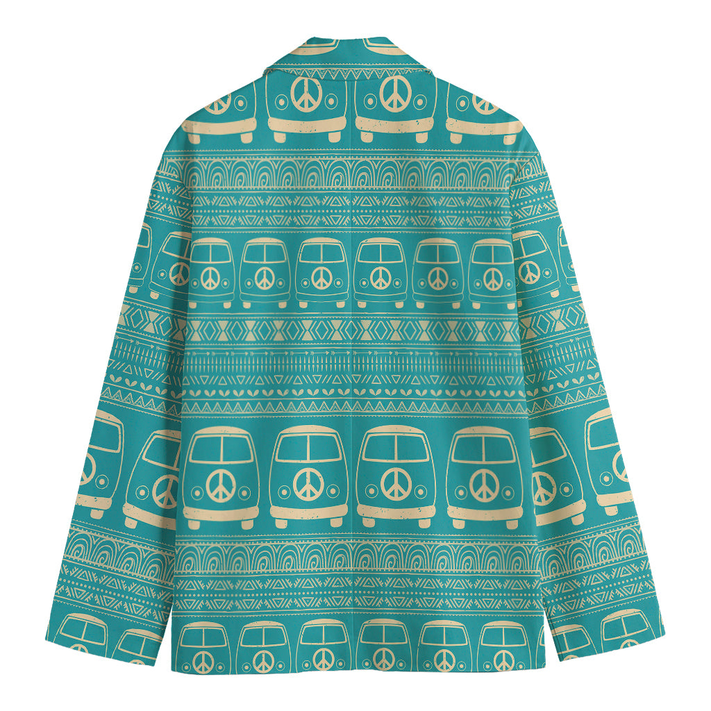 Vintage Hippie Van Pattern Print Men's Blazer