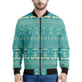 Vintage Hippie Van Pattern Print Men's Bomber Jacket