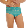 Vintage Hippie Van Pattern Print Men's Briefs