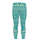 Vintage Hippie Van Pattern Print Men's leggings