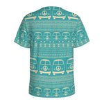 Vintage Hippie Van Pattern Print Men's Sports T-Shirt